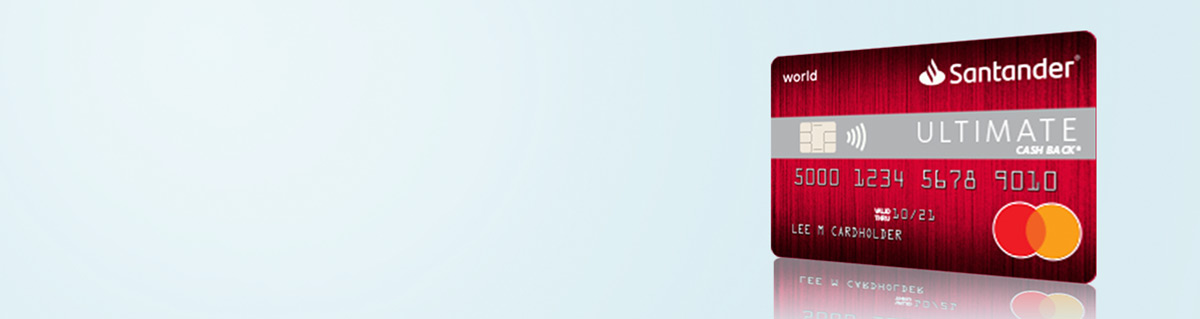 Santander® Ultimate Cash Back® credit card.